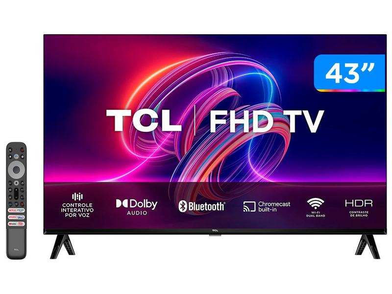 Smart TV 43” Full HD LED TCL 43S5400A Android - Wi-Fi Bluetooth